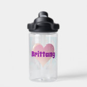 Personalisierte Anime Girl mit Whimsical Ice Creme Trinkflasche (Rückseite)