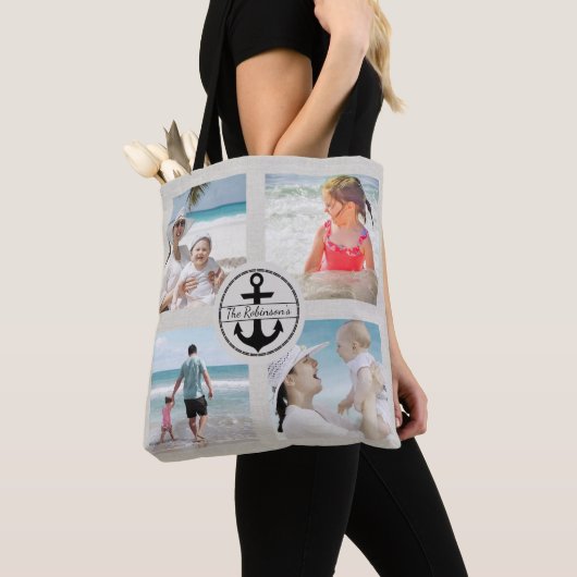 Personalisierte Anker-Foto-Collage Tasche (Von Nahem)