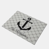 Personalisierte Anker- und Haustürmatte Fußmatte (Schrägansicht)