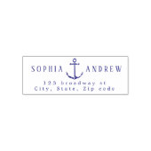 Personalisierte Ankerhochzeit Permastempel (Design)