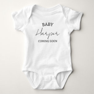 Personalisierte Ankündigung Baby Bodysuit, Schwang Strampler