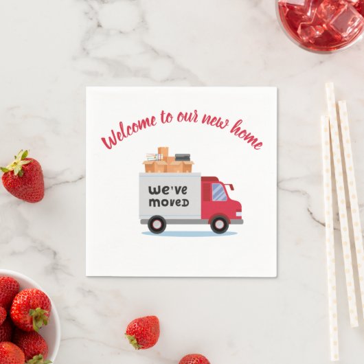 Personalisierte Ankündigung der Moderne Serviette (Beispiel)