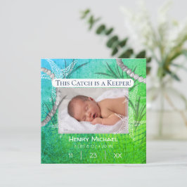 Personalisierte Ankündigung der neuen Baby-Fischer