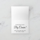 Personalisierte Ankündigung der Schwangerschaft im (Innenseite)