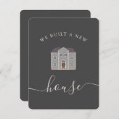 Personalisierte Ankündigung des neuen Hauses (Vorne/Hinten)