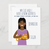 Personalisierte Ankündigung einer neuen Adresse Po (Vorne/Hinten)