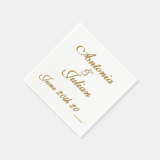 Personalisierte Ankündigung Serviette (Ecke)