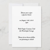 Personalisierte Ankündigung von Bald Eagle (Rückseite)