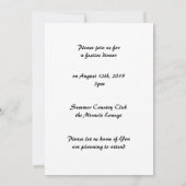 Personalisierte Ankündigung von Funky Blume (Rückseite)