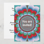 Personalisierte Ankündigung von Funky Blume (Vorne/Hinten)