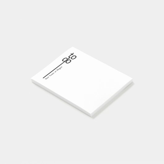 Personalisierte Anmerkungen abschicken Post-it Klebezettel (angewinkelt)