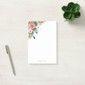 Personalisierte Anmerkungen Multi-Blume Floral Pin Post-it Klebezettel (Büro)