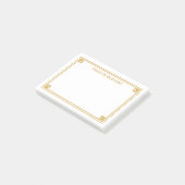 Personalisierte Anmerkungen zur Goldgrenze Post-it Klebezettel (angewinkelt)