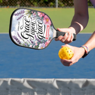 Personalisierte Anmut nach Anmut Christliche Fraue Pickleball Schläger