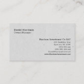 Personalisierte, anpassbare neun Zeilen Visitenkarte (Vorderseite)