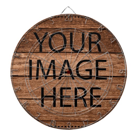 Personalisierte Anpassung Eigene Foto & Text Dartscheibe (vorne)