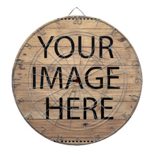 Personalisierte Anpassung Eigene Foto & Text Dartscheibe