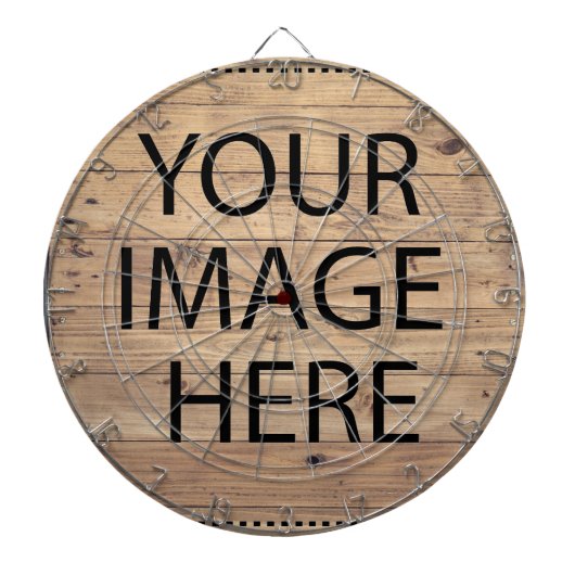 Personalisierte Anpassung Eigene Foto & Text Dartscheibe (vorne)