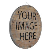 Personalisierte Anpassung Eigene Foto & Text Dartscheibe (Vorderseite Links)