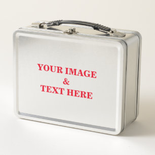 Personalisierte Anpassung Ihres eigenen Fotos & Te Metall Lunch Box