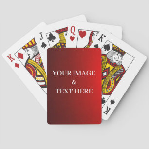 Personalisierte Anpassung Ihres eigenen Fotos & Te Spielkarten