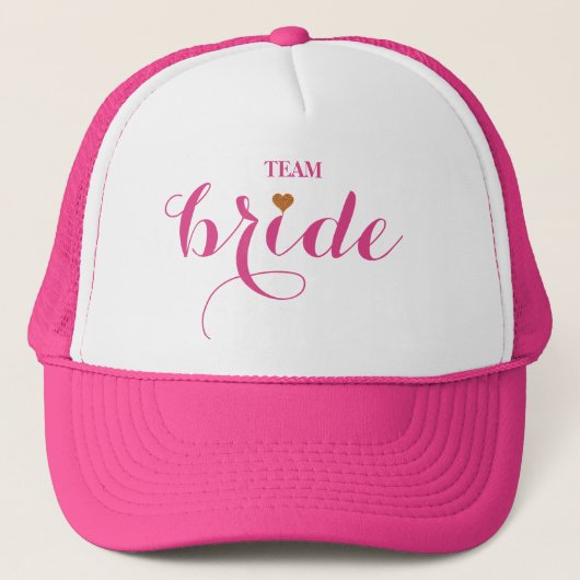 Personalisierte Anpassung von Team Bride Trucker H Truckerkappe (Vorderseite)