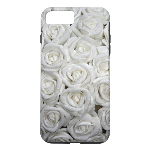 Personalisierte Anpassung von Weißrosen Case-Mate iPhone Hülle (Rückseite)