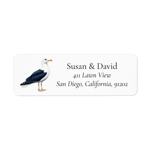 Personalisierte Anschrift des Küstenvogel Seagull (Vorne)