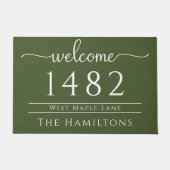 Personalisierte Anschrift Fußmatte (Vorderseite)