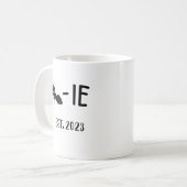 Personalisierte Antie EST 2023 , Geschenk für neue Kaffeetasse (Vorderseite Links)