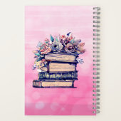 Personalisierte antike Bücher und Blume (Rückseite)