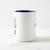 Personalisierte antike Bücher und Rose Tasse (Zentrum)