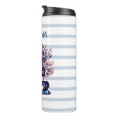 Personalisierte antike Bücher und Rose Thermosbecher (Nach rechts gedreht)