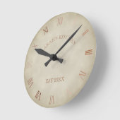 Personalisierte antike Küche Landhaus Runde Wanduhr (Winkel)