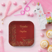 Personalisierte antike Romantik Pappteller (Party)