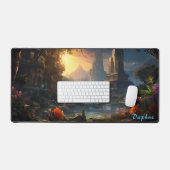 Personalisierte antike Ruinen in der Forest Desk M Schreibtischunterlage (Tastatur & Maus)