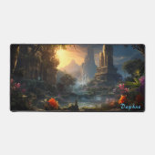 Personalisierte antike Ruinen in der Forest Desk M Schreibtischunterlage (Vorderseite)