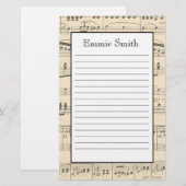 Personalisierte Antiquitätenmusik Briefpapier (Vorne/Hinten)