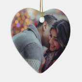 Personalisierte Antrag-Weihnachtsverzierung Keramik Ornament (Rechts)