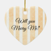 Personalisierte Antrag-Weihnachtsverzierung Keramik Ornament (Hinten)