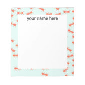 Personalisierte Ants-Papier-Editor Notizblock (Vorderseite)