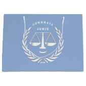 Personalisierte Anwälte Glückwunsch Große Geschenk Große Geschenktüte (Vorderseite)