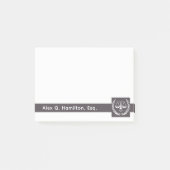 Personalisierte Anwaltsnotizen Post-it Klebezettel (Vorderseite)