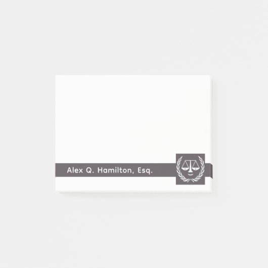 Personalisierte Anwaltsnotizen Post-it Klebezettel (Vorderseite)