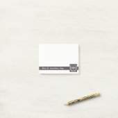 Personalisierte Anwaltsnotizen Post-it Klebezettel (Auf Schreibtisch)