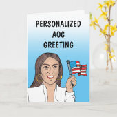 Personalisierte AOC-Grußkarte Karte (Gelbe Blume)