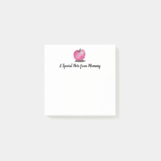 Personalisierte Apfelfarbe Besondere Anmerkung Mam Post-it Klebezettel (Vorderseite)