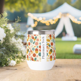 Personalisierte Apotheke Boho Stemless Wine Tumble