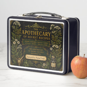 Personalisierte Apotheker-Hexe-Zauber & Rezepte Metall Brotdose