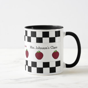 Personalisierte Apple-Lehrer-Tasse Tasse